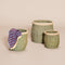 Moss Baskets Green/Natural (set of 3)
