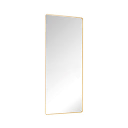 Retro Wall Mirror Large Brass