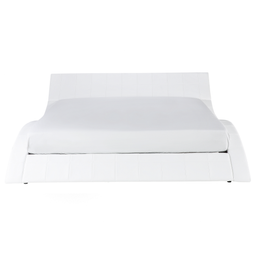 Beliani VICHY - Waterbed - Wit - 180 x 200 cm - Leer