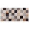Beliani Area Rug Multicolour Cowhide Leather 80 x 150 cm Rectangular Patchwork Handcrafted