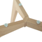 Beliani Dining Table Transparent 180 x 90 cm Glass Top Wooden Legs Rectangular Scandinavian Modern