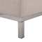 Beliani Corner Sofa Beige Fabric Upholstered with Ottoman L-shaped Right Hand Orientation