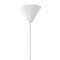 Beliani Pendant Lamp White Plastic Flower Rose Bloom Shade Ceiling Light