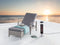 Beliani Patio Heater Black Metal 64H cm Freestanding 800W