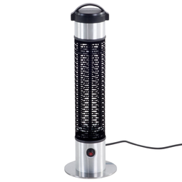 Beliani Patio Heater Black Metal 64H cm Freestanding 800W