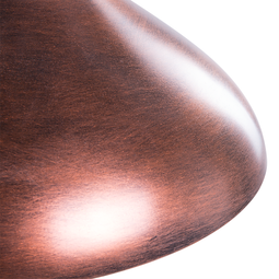 Beliani Ceiling Light Pendant Copper with Cracked Glass Lamp
