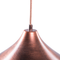Beliani Ceiling Light Pendant Copper with Cracked Glass Lamp