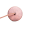 Beliani Ceiling Light Pendant Copper with Cracked Glass Lamp
