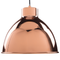 Beliani Hanging Light Pendant Lamp Copper High Gloss Shade Geometric Round Industrial Design