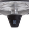 Beliani Patio Heater Black Metal ø 51 cm Ceiling Mounted 1800W