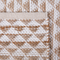 Beliani Rug Beige Jute and Cotton Blend 140 x 200 cm Hand Woven Geometric Pattern