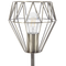Beliani Table Lamp Bedside Light Brass Metal Diamond Cage Shade Round Base Marble Look Tall