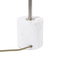 Beliani Table Lamp Bedside Light Brass Metal Diamond Cage Shade Round Base Marble Look Tall
