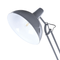 Beliani Floor Lamp Grey Metal 175H cm Swing Extending Arm Foldable Industrial Modern
