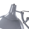 Beliani Floor Lamp Grey Metal 175H cm Swing Extending Arm Foldable Industrial Modern