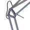 Beliani Floor Lamp Grey Metal 175H cm Swing Extending Arm Foldable Industrial Modern