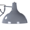 Beliani Floor Lamp Grey Metal 175H cm Swing Extending Arm Foldable Industrial Modern