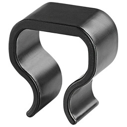 Beliani Set of 2 Fastener Clips Black Rattan Garden Furniture Connectors