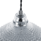 Beliani Ceiling Lamp Silver Glass 88 cm Pendant Carved Shade Ambient Glam