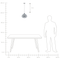 Beliani Ceiling Lamp Silver Glass 88 cm Pendant Carved Shade Ambient Glam
