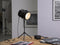 Beliani Table Lamp Black Colour Metal 3 Legs Adjustable Lampshade