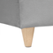 Beliani Left Hand Chaise Lounge in Light Grey Velvet with Storage Container