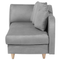 Beliani MERI - Chaise longue - Light gray - Left side - Velvet