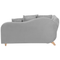 Beliani MERI - Chaise longue - Light gray - Left side - Velvet
