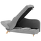Beliani MERI - Chaise longue - Light gray - Left side - Velvet