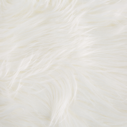 Beliani Faux Sheepskin Rug White 53 x 88 cm High Pile Rustic