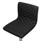 Beliani Desk Chair Black Fabric Seat Quilted Gas Lift Height Adjustable Swivel with Casters