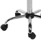Beliani Desk Chair Black Fabric Seat Quilted Gas Lift Height Adjustable Swivel with Casters