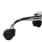 Beliani Desk Chair Black Fabric Seat Quilted Gas Lift Height Adjustable Swivel with Casters