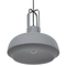 Beliani Pendant Lamp Grey Colour Metal Matt Round Shape 1 Light Industrial
