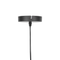 Beliani Pendant Lamp Grey Colour Metal Matt Round Shape 1 Light Industrial