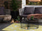 Beliani Outdoor Rug Mat Yellow Synthetic 120 x 180 cm Palm Leaf Floral Pattern Eco Friendly Modern