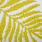 Beliani Outdoor Rug Mat Yellow Synthetic 120 x 180 cm Palm Leaf Floral Pattern Eco Friendly Modern