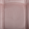 Beliani Armchair Pink Velvet Fabric Upholstery Glam Accent Chair with Wooden Legs