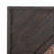 Beliani Wall Decor Dark Wood Teak 70 x 70 cm Square Rustic