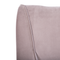 Beliani Bed Frame Pink Velvet EU King Size 5ft3 Slatted Base Upholstered Headboard Modern