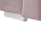 Beliani Bed Frame Pink Velvet EU King Size 5ft3 Slatted Base Upholstered Headboard Modern