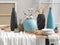 Beliani Flower Vase Black Terracotta Decorative Elegant
