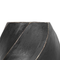 Beliani Flower Vase Black Terracotta Decorative Elegant