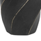 Beliani Flower Vase Black Terracotta Decorative Elegant