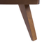 Beliani EU King Size Bed Dark MDF 5ft3 Frame with Upholstered Headrest and Slatted Base