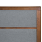 Beliani EU Super King Size Bed Dark MDF 6ft Frame with Upholstered Headrest and Slatted Base