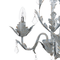 Beliani Pendant Lamp Grey Iron 3 Lights Decorative Faux Crystals Glam