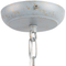 Beliani Pendant Lamp Grey Iron 3 Lights Decorative Faux Crystals Glam
