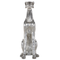 Beliani Sculpture Silver Dog Gloss Finish 80 cm Accent Figure Decorative