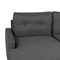 Beliani Corner Sofa Bed Grey Fabric 4 Seater Storage L-shaped Right Hand Orientation